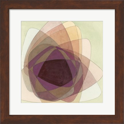 Framed Rose Facet I Print