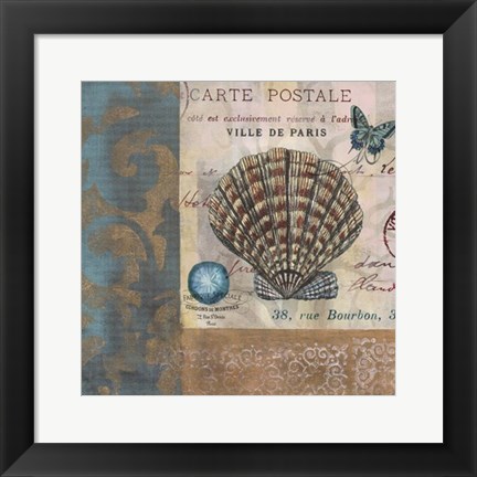 Framed Botticelli Shell I Print