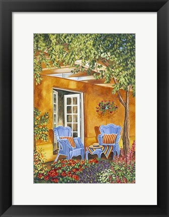 Framed Tuscan Veranda II Print