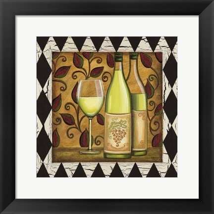 Framed Harlequin &amp; Wine II Print