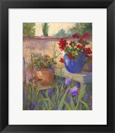 Framed Geranium Awakening Print