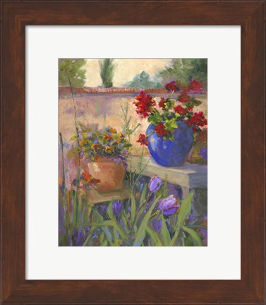 Framed Geranium Awakening Print