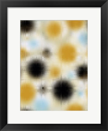 Framed Pixilated Burst I Print