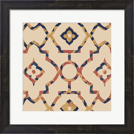 Framed Morocco Tile II Print