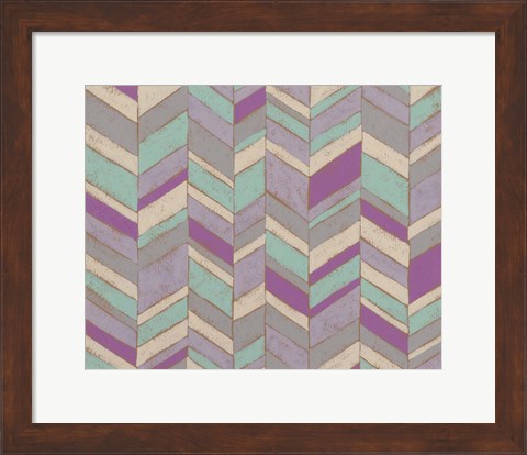 Framed Modern Chevron IV Print