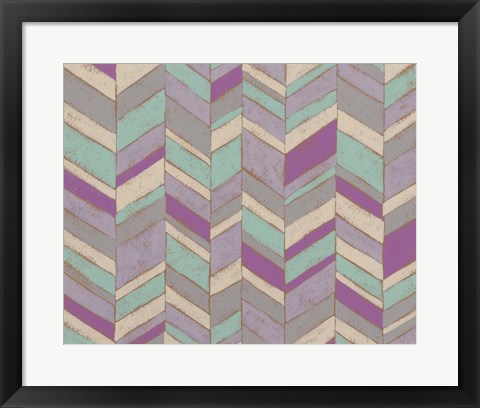 Framed Modern Chevron IV Print