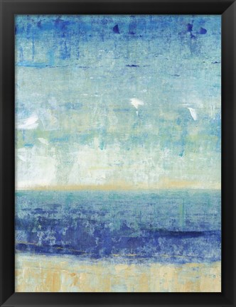 Framed Beach Horizon I Print