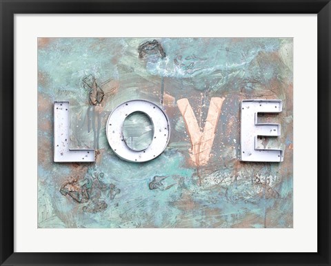 Framed Love Patina II Print