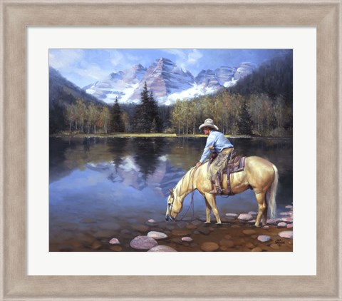 Framed Colorado Cowboy Print