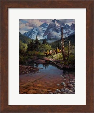 Framed Ridin&#39; the High Country Print