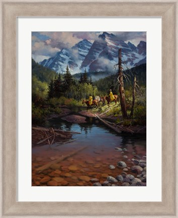 Framed Ridin&#39; the High Country Print