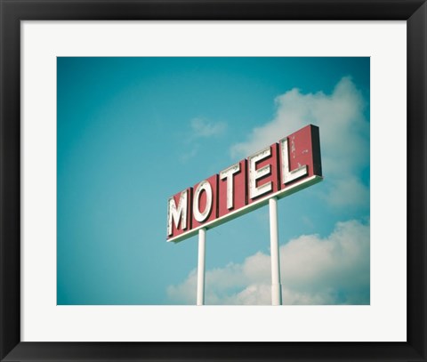 Framed Vintage Motel IV Print