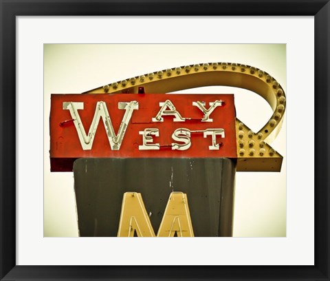 Framed Vintage Motel VII Print