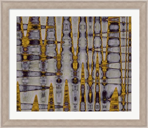 Framed Ochre &amp; Plum II Print