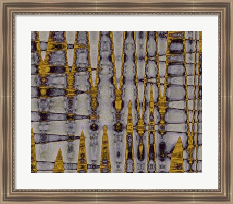 Framed Ochre &amp; Plum II Print