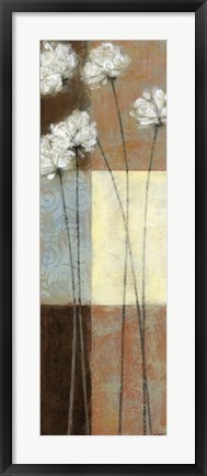 Framed Raku Blossoms I Print