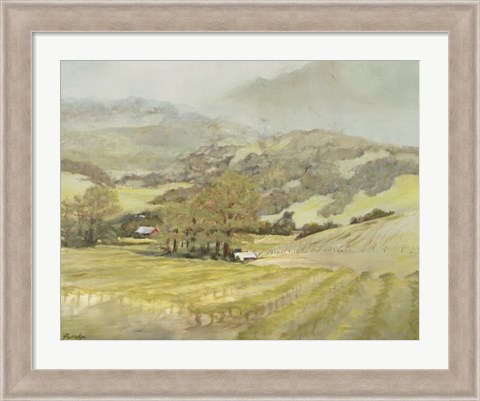 Framed Spring Vineyard Print