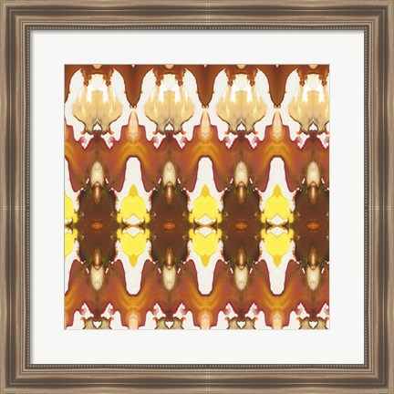 Framed Watercolor Quilt II Print