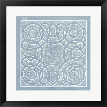 Framed Tile Ornamentale IV Print