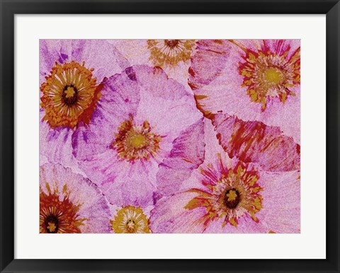 Framed Crepe Paper Flowers I Print