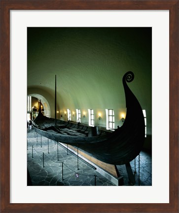 Framed Oseberg Ship Viking Ship Museum Oslo Norway Print