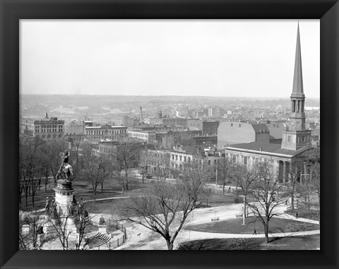 Framed Capitol Square Richmond, Va. Print