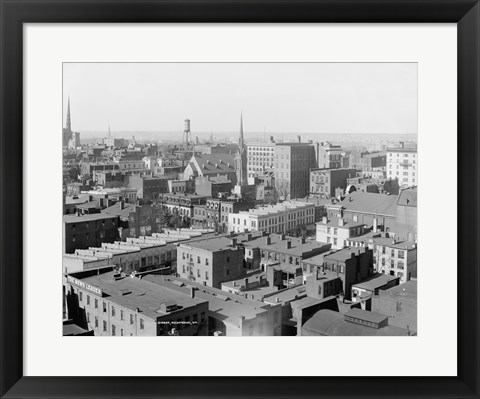 Framed Richmond, Va. black &amp; white photo Print