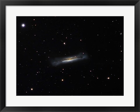 Framed Galaxy NGC 3628 in Leo Print