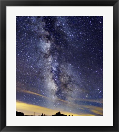 Framed Milky Way in Serra da Estrela, Portugal Print