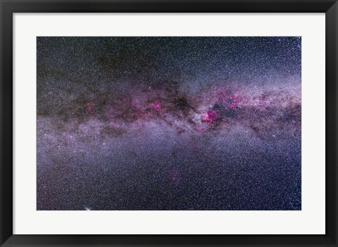 Framed northern Milky Way from Cygnus to Cassiopeia and Perseus Print