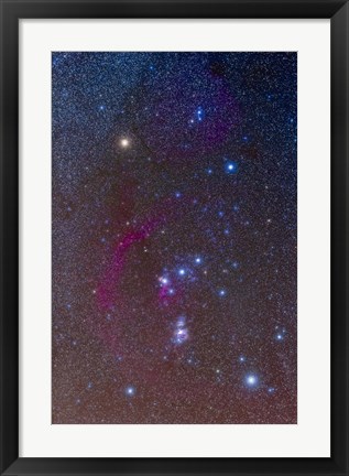 Framed Orion constellation Print