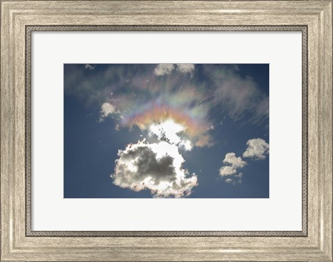 Framed Iridescent clouds, Alberta, Canada Print