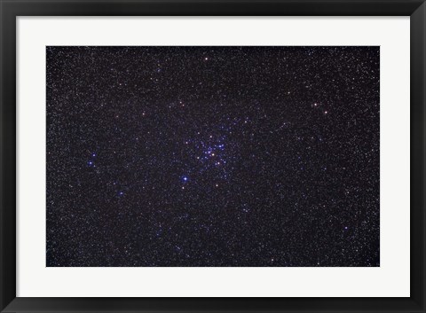 Framed Messier 41 below the bright star of Sirius in the constellation Canis Major Print