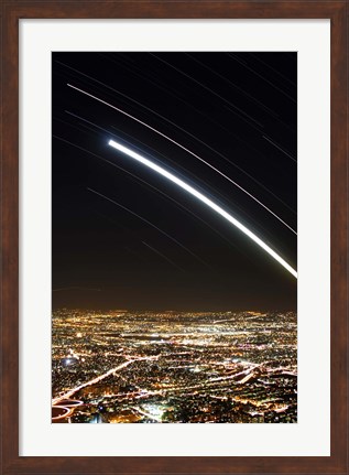 Framed Moon and Jupiter conjunction above Tehran, Iran Print