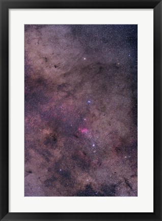 Framed NGC 6231 area oriented equatorially Print