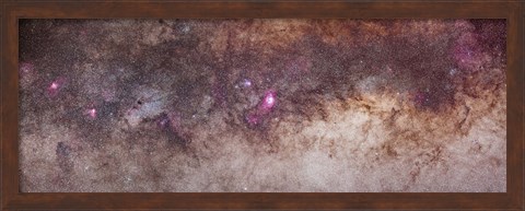 Framed Mosaic of the constellations Scorpius and Sagittarius in the southern Milky Way Print