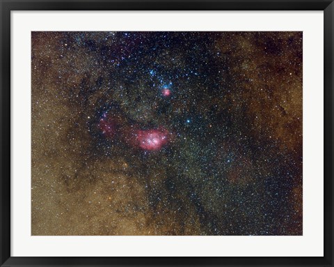 Framed Widefield view of nebulae in Sagittarius Print