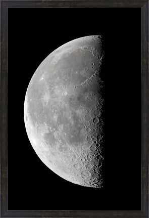 Framed Last quarter waning moon Print