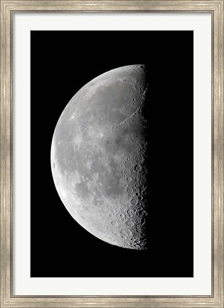 Framed Last quarter waning moon Print