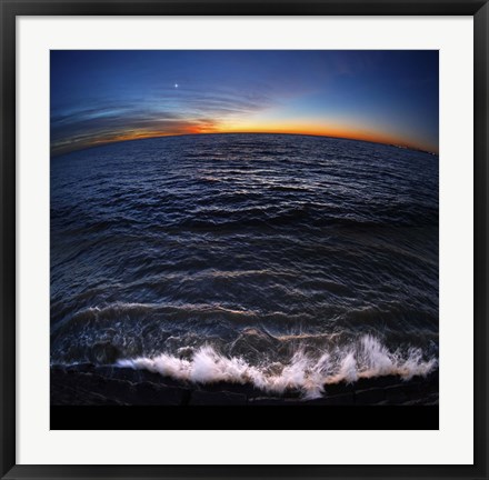 Framed Venus shines brightly before sunrise in Buenos Aires, Argentina Print