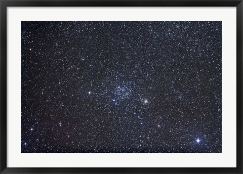 Framed Open clusters Messier 35 and NGC 2158 in the constellation Gemini Print