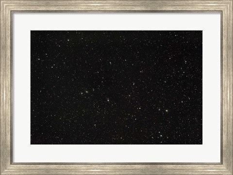 Framed Widefield view of the constellations Virgo and Coma Berenices Print