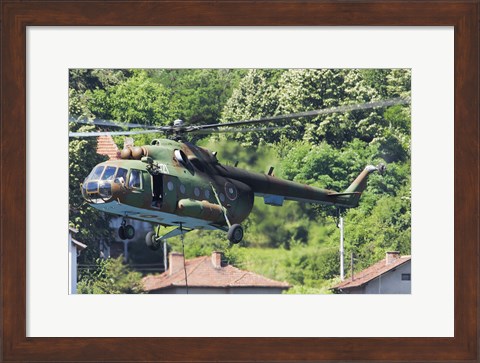 Framed Bulgarian Air Force Mi-17 helicopter, Bulgaria Print