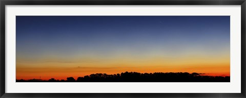 Framed Wide panorama of Comet Panstarrs, Buenos Aires, Argentina Print