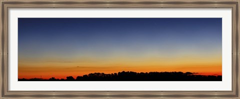 Framed Wide panorama of Comet Panstarrs, Buenos Aires, Argentina Print