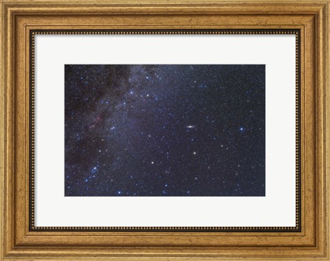 Framed Cassiopeia, Perseus and Andromeda area of the northern autumn sky Print