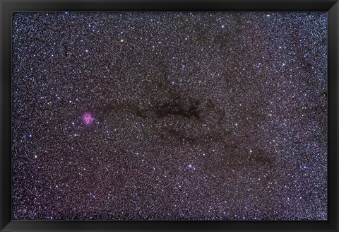 Framed Cocoon Nebula in the constellation Cygnus Print