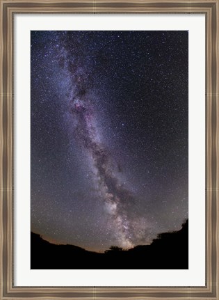 Framed summer Milky Way in southern Alberta, Canada Print
