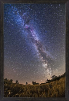 Framed summer Milky Way on a clear moonless evening in Alberta, Canada Print