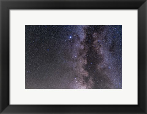 Framed Aquila constellation and the Serpens-Ophiuchus double cluster Print